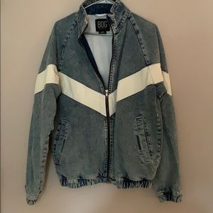 bdg meadowland denim track jacket